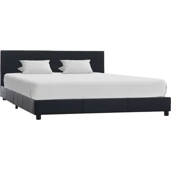 Ložnice vidaXL Rám postele umělá kůže 120 x 200 cm [284776] Barva: Černá