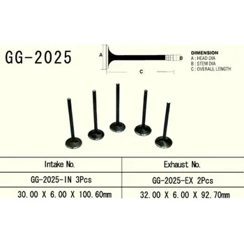 Rozvod motoru VESRAH sací ventil YAMAHA YFM 660 GRIZZLY/raptor/RHINO 01-08, XTZ660 TENERE 91-99 (OEM:5km-12111-00) (1 kus) vyrobeno v Japonsku (VESRAH sací ventil YAMAHA YFM 660 GRIZZLY/raptor/RHINO 01-08, XTZ660 TENERE 91-99 (OEM:5km-12111-00) (1 kus) vyrobeno v)