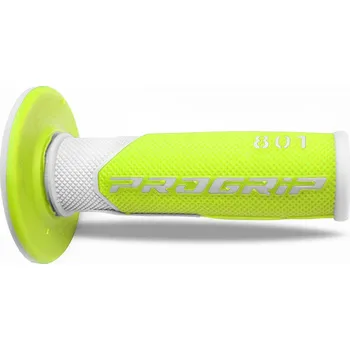 Řazení (gripy) PRO GRIP PA080100BIGF (PROGRIP řazení (gripy) PG801 OFF ROAD (22+25mm, délka 115mm) barva bílá/žlutá fluorescenční (dvousložkový) (801-244) (PG801WH/YLF))