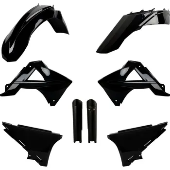 POLISPORT kompletní sada plastů (FULL KIT) GAS GAS EC/EC-E 125 10; EC/EC-E 200 10; EC/EC-E 250 10; EC-EC-E 300 10 EC/EC-F 10 v sadě tabulka přední (8398500006) barva černá (POLISPORT kompletní sada plastů (FULL KIT) GAS GAS EC/EC-E 125 10; EC/EC-E 200 10;