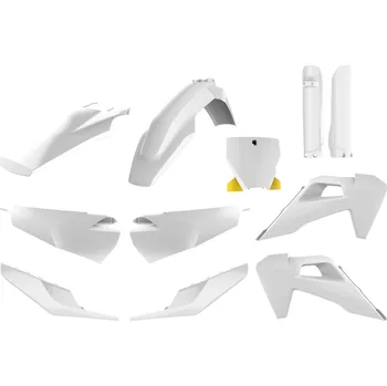 POLISPORT kompletní sada plastů (FULL KIT) HUSQVARNA TC/FC TPI 19-22 v sadě tabulka přední (8666500006) a kryty tlumičů (8398900004) barva bílá (POLISPORT kompletní sada plastů (FULL KIT) HUSQVARNA TC/FC TPI 19-22 v sadě tabulka přední (8666500006) a kryt