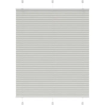 Roleta vidaXL Plisovaná roleta 105x150 cm Šířka látky 104,4 cm [4015450] Barva: světle šedá