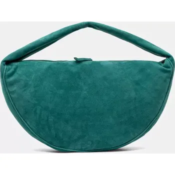Semišová taška By Far zelená barva, MWBSB022KL007GR047PL 67X, vel. ONE SIZE