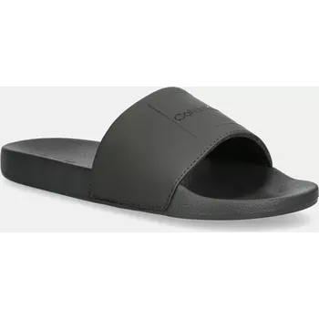 Dámské pantofle Pantofle Calvin Klein POOL SLIDE W/ CK SQUARE HM0HM01754 zelená 87X, EUR 40