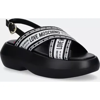 Dámské sandále Sandály Love Moschino dámské, černá barva, na platformě, JA16207I0MIX200A 99X, EUR 36