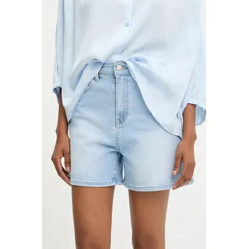 Dámské kraťasy Džínové šortky Answear.LAB dámské, modrá barva, high waist rd3027.1.fos 55X, vel. XS