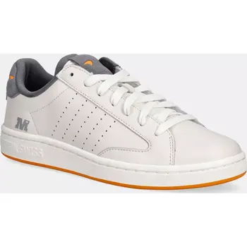 Pánská móda Kožené sneakers boty K-Swiss LOZAN KLUB X MCLAREN 04415.104.M bílá 00X, EUR 42