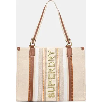Kabelka Kabelka Superdry béžová barva, W9110412A-20O W9110412A.20O 01A, vel. ONE SIZE