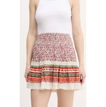 Dámská sukně Sukně Superdry růžová barva, mini, áčková, W7210348A-F4C W7210348A.F4C 30X, vel. XS