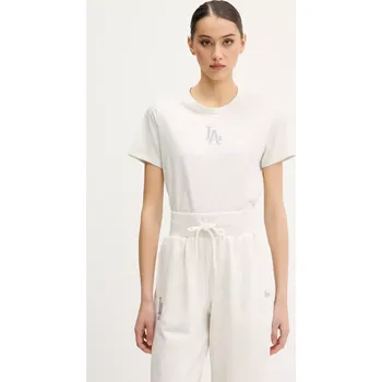 Dámské tričko Bavlněné tričko New Era dámské, šedá barva, 60596478 09X, vel. XS