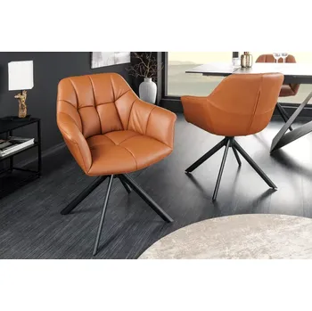 Jídelní židle Otočné jídelní křeslo 2 ks KOKALOS Dekorhome