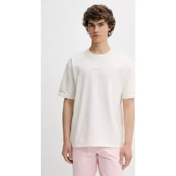 Bavlněné tričko Hollister Co. KI323.5007.101 béžová 01X, vel. XS