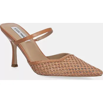 Dámské pantofle Pantofle Steve Madden Brinley dámské, hnědá barva, na podpatku, SM11003704 SM11003704.24U 82X, EUR 40