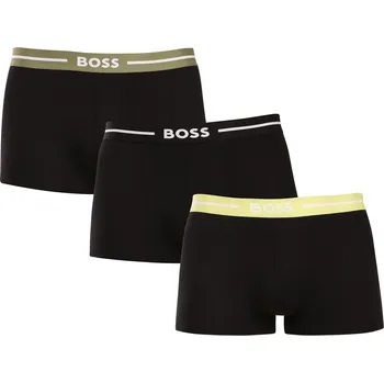 Boxerky 3PACK pánské boxerky BOSS černé (50532453 976) L Možnost vrácení zboží ZDARMA do 120 dnů!