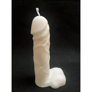 Svíčka Svíce penis 14cm - bílý