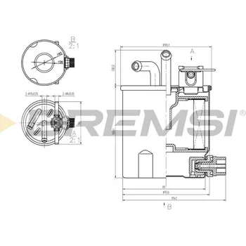 Palivový filtr Palivový filtr BREMSI FE0833