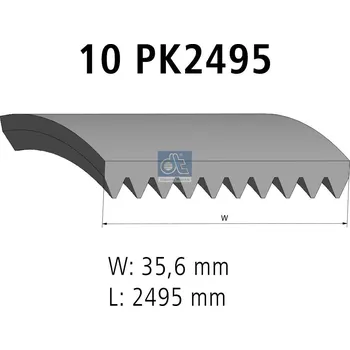 ozubený klínový řemen DT Spare Parts 1.21765