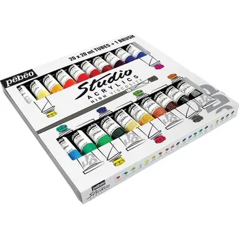 Speciální výtvarná barva Sada akrylových barev Pébéo 20x20ml