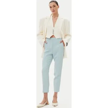 Dámské kalhoty PINKO Kalhoty z materiálu 102861 A213 E28 Modrá Regular Fit 48