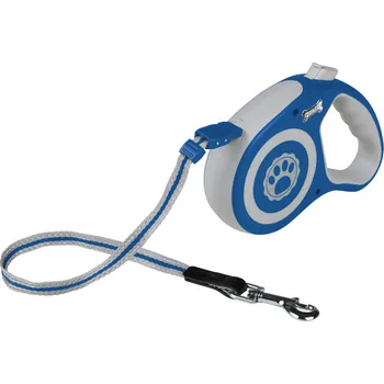 Vodítko pro psa zoofari® Samonavíjecí vodítko (malé, světle šedá-modrá)