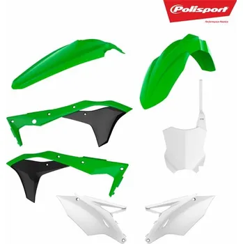 POLISPORT kompletní sada plastů KAWASAKI KXF 250 17-20 v sadě tabulka přední (8665900002) barva zeleno bílá OEM (POLISPORT kompletní sada plastů KAWASAKI KXF 250 17-20 v sadě tabulka přední (8665900002) barva zeleno bílá OEM)