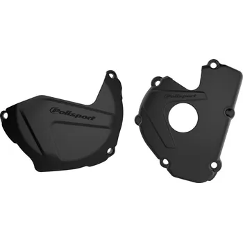 Alternátor POLISPORT sada krytu alternátoru a spojky KAWASAKI KX 250F 17-21 barva černá (8463800001+8435800001) (POLISPORT sada krytu alternátoru a spojky KAWASAKI KX 250F 17-21 barva černá (8463800001+8435800001))