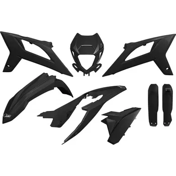 UFO kompletní sada plastů (FULL KIT) s kryty tlumičů BETA RR 125 / 250 / 300 / 350 / 400 / 450 20-22 barva černá (UFO kompletní sada plastů (FULL KIT) s kryty tlumičů BETA RR 125 / 250 / 300 / 350 / 400 / 450 20-22 barva černá)
