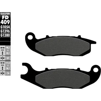 Brzdová destička GALFER brzdové destičky KH465 polokovové (GALFER brzdové destičky KH465 polokovové)