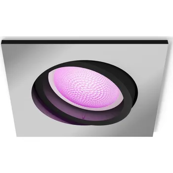 Stropní světlo Philips Hue Centura BT LED GU10 5,7 W, hranaté, hliník
