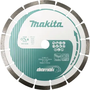 Řezný kotouč Makita D-80117 kotouč řezný diamantový segmentový 230x22.23mm