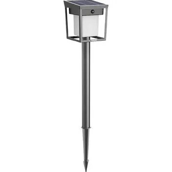 Philips Blaise solární LED sloupek se senzorem 1,5 W, 250/20 lm, 3000 K, IP44, hranatý, antracit