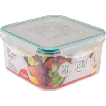 Dóza na potraviny Dóza UH s těsněním Magichome CLIP 1,2l čtvercová