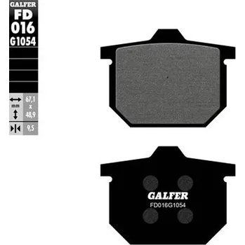 Brzdová destička GALFER brzdové destičky KH029 polokovové (GALFER brzdové destičky KH029 polokovové)