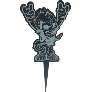 Jedlá dekorace na dort VypálímTi.cz Zápich do dortu - Rock/Metal kytarista 2