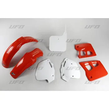 UFO kompletní sada plastů HONDA CR 125 91-92, CR 250 90-91, barva 90 (červená/bílá) (HO097E999K) (UFO kompletní sada plastů HONDA CR 125 91-92, CR 250 90-91, barva 90 (červená/bílá) (HO097E999K))