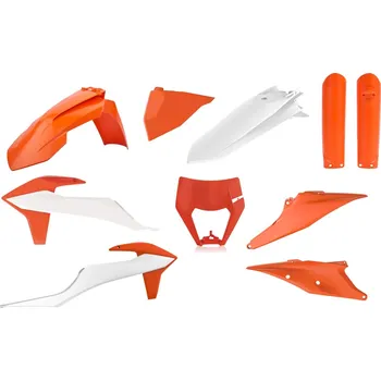 Osvětlení pro motocykl POLISPORT kompletní sada plastů (FULL KIT) KTM EXC/EXC-F TPI 20-23 v sadě kryt světla (8668600002) a kryty tlumičů (8398600005) barva oranžováZOWO bílá (POLISPORT kompletní sada plastů (FULL KIT) KTM EXC/EXC-F TPI 20-23 v sadě kryt světla (8668600002) a)