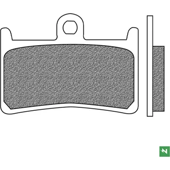 Brzdová destička NEWFREN brzdové destičky přední KH252 (TOURING organické) (NEWFREN brzdové destičky přední KH252 (TOURING organické))