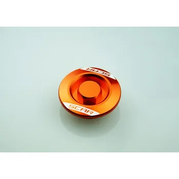 SCAR závodní servisní víčka motoru KTM 250 / 350 SXF 11-25, SX 450F 23-25, 250 / 350 EXCF 12-25, FREERIDE, DUKE, ADVENTURE barva oranžová (SCAR závodní servisní víčka motoru KTM 250 / 350 SXF 11-25, SX 450F 23-25, 250 / 350 EXCF 12-25, FREERIDE, DUKE,)