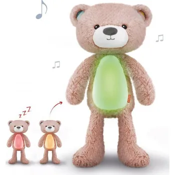 plyšák ZAZU Medvídek Brody Sleeptrainer růžový