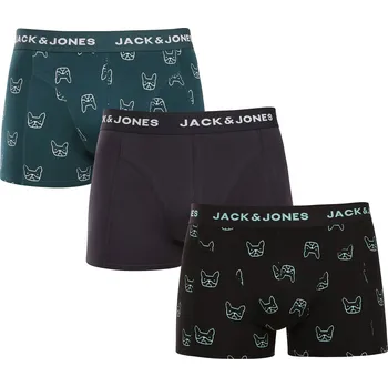 Boxerky 3PACK pánské boxerky Jack and Jones vícebarevné (12275817) M Možnost vrácení zboží ZDARMA do 120 dnů!