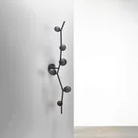 Brokis Nástěnné svítidlo v organickém designu Ivy Wall Počet světelných zdrojů: 4, Barva skla: Opálově bílá matná, Povrch montury: Antracitově šedý matný komaxit PC01219_002