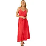 Rip curl dámské maxi šaty Classic Surf Hibiscus Red | Červená | Velikost XS