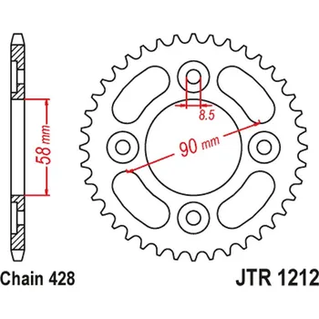 Řetězová sada pro motocykl JT rozeta 4462 35 HONDA 110 WAWE/ASTREA GRAND 12-18, 125 INNOVA/SUPRA-X 03-18, SYM VF 125 (446235JT) (řetěz428) (JT rozeta 4462 35 HONDA 110 WAWE/ASTREA GRAND 12-18, 125 INNOVA/SUPRA-X 03-18, SYM VF 125 (446235JT) (řetěz428))
