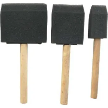 Umělecký štětec Sada molitanových štětců 3 velikosti