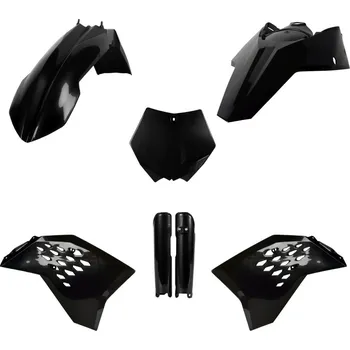 POLISPORT kompletní sada plastů (FULL KIT) KTM SX/SX-F 07 v sadě kryty tlumičů (8399000001) barva černá (POLISPORT kompletní sada plastů (FULL KIT) KTM SX/SX-F 07 v sadě kryty tlumičů (8399000001) barva černá)