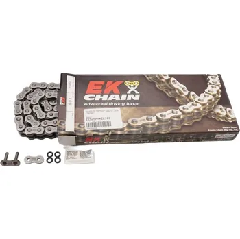 Řetězová sada pro motocykl EK hnací řetěz EK520MVXZ2 114 QX-RING (DO 1000ccm) (114-článků) (40,0KN) vyrobeno v Japonsku nýtovací spojka (EK hnací řetěz EK520MVXZ2 114 QX-RING (DO 1000ccm) (114-článků) (40,0KN) vyrobeno v Japonsku nýtovací spojka)