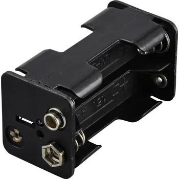 Držák baterie TRU COMPONENTS TC-13220540 bateriový držák 4x AA tlačítkové připojení (d x š x v) 61 x 32 x 29 mm