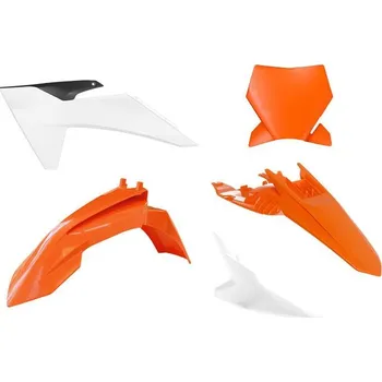 RACETECH (RTECH) kompletní sada plastů KTM SX 65 24-25 barva ( oranžová / bílá / černá ) (RACETECH (RTECH) kompletní sada plastů KTM SX 65 24-25 barva ( oranžová / bílá / černá ))