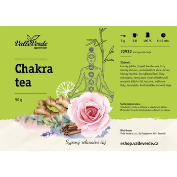 Čaj Valle Verde Chakra Tea 50 g sypaný čaj