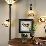 Stojací lampa Tiffany Montaq - Ø 30*178 cm
